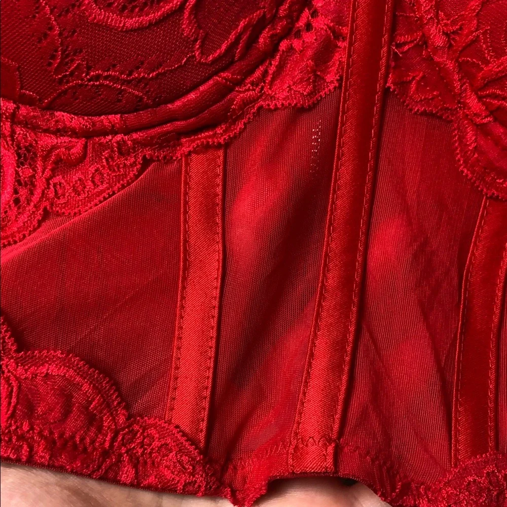 Say What? Vibrant Red Corset‎ Top